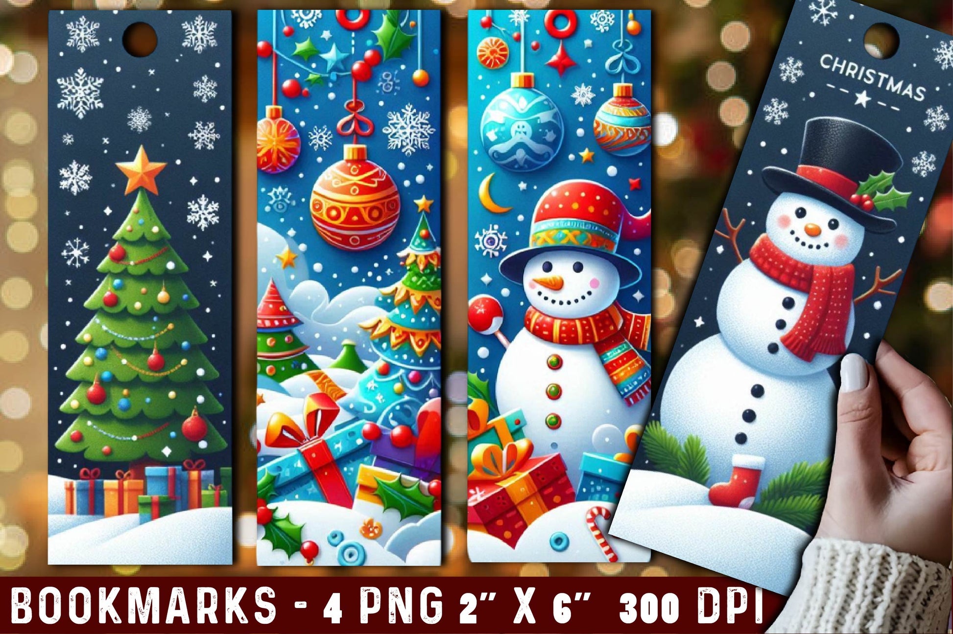 Christmas Bookmark 2 Bundle - CraftNest - Digital Crafting and Art