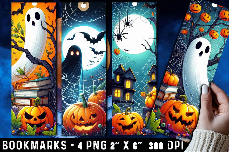 Halloween Bookmarks 4 Bundle - CraftNest - Digital Crafting and Art