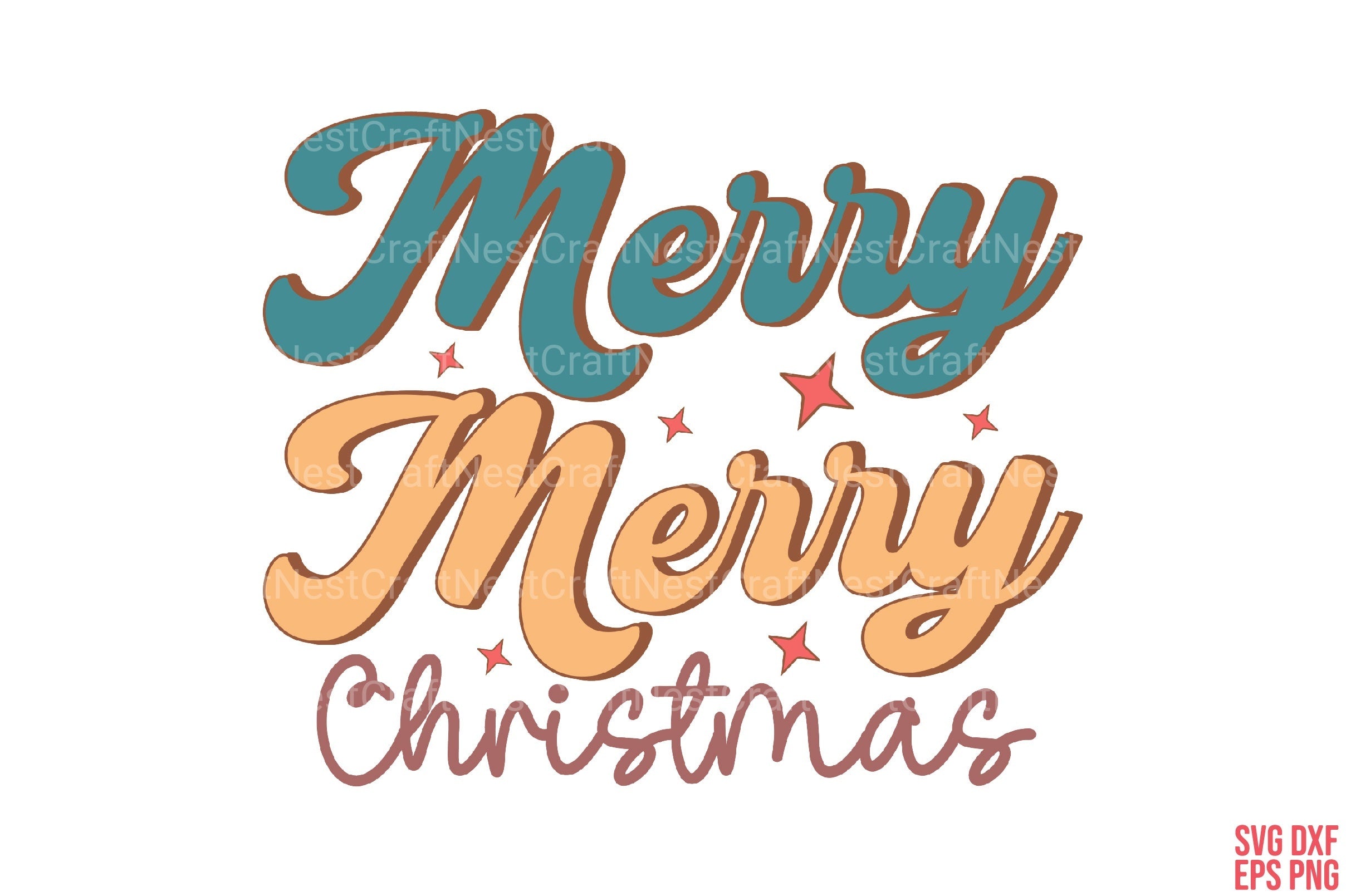 Christmas Retro Bundle - CraftNest - Digital Crafting and Art