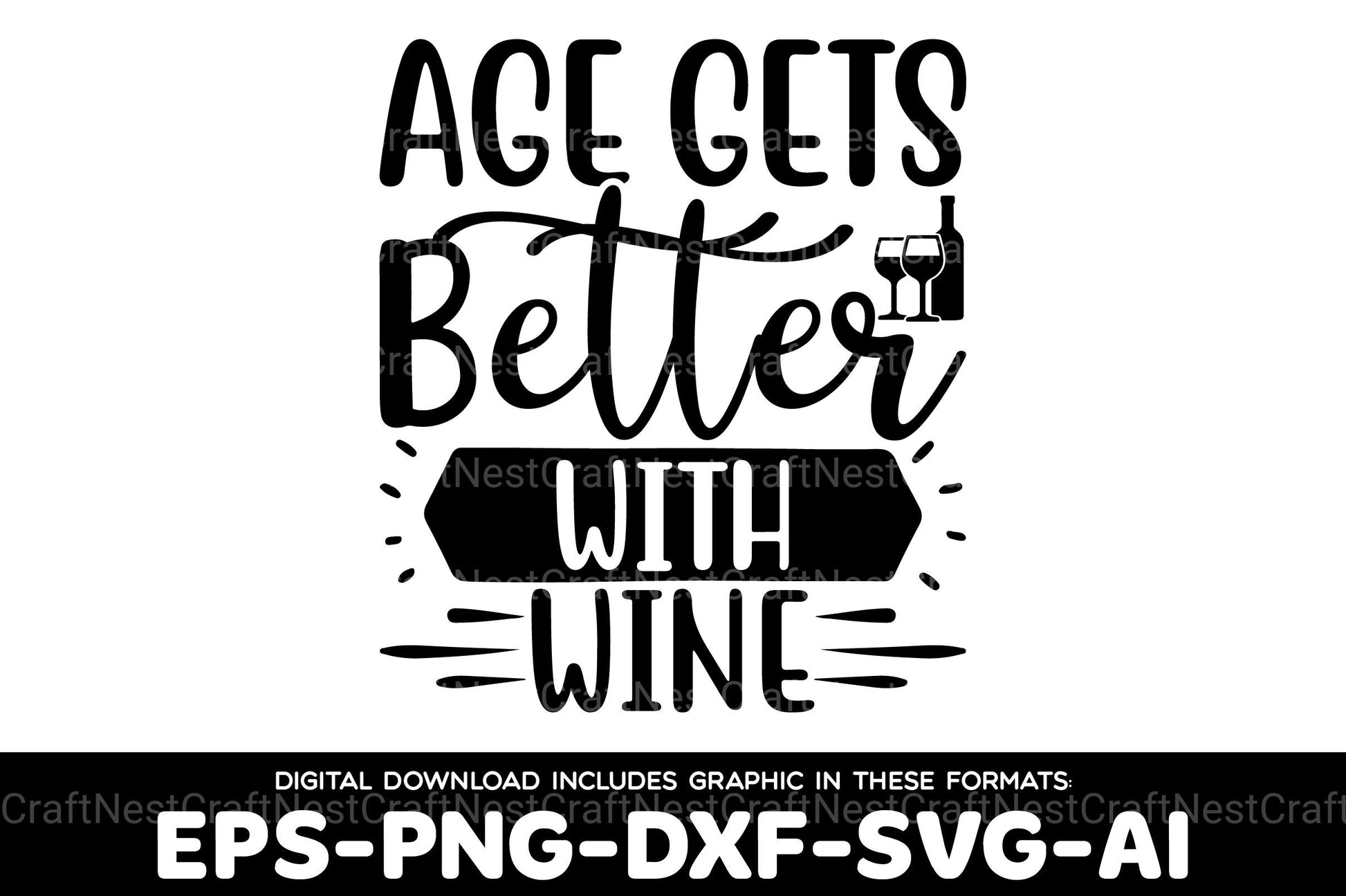 Wine SVG Bundle - CraftNest - Digital Crafting and Art