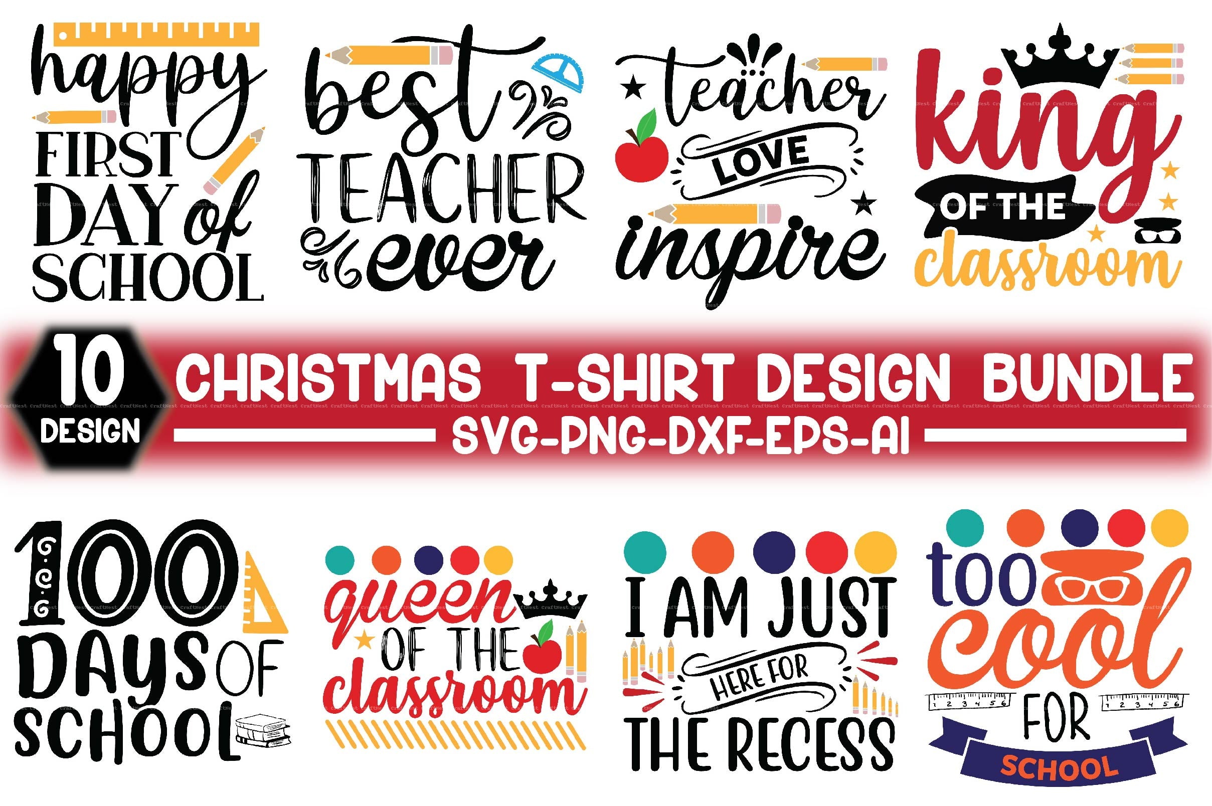 School SVG Bundle for Creative Projects