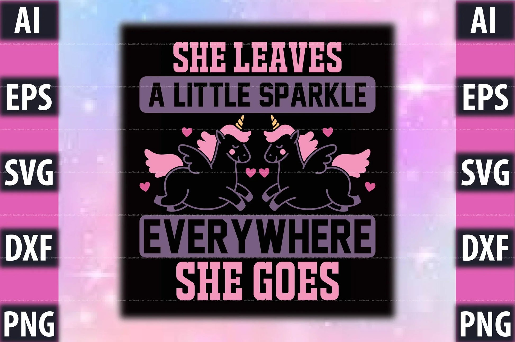 Unicorn T-Shirt Design SVG Bundle 1 - CraftNest - Digital Crafting and Art