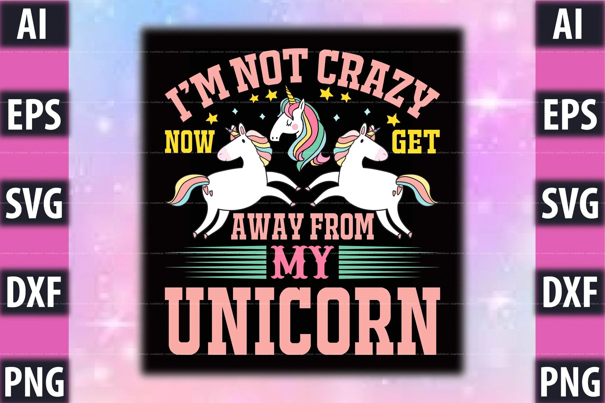 Unicorn T-Shirt Design SVG Bundle 1 - CraftNest - Digital Crafting and Art