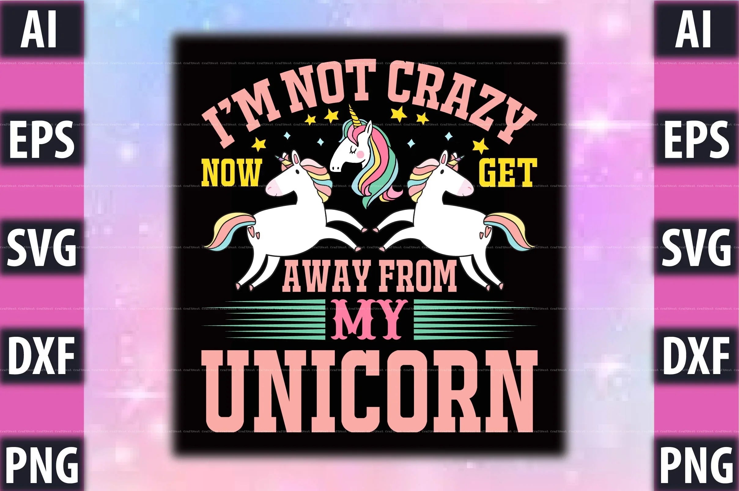 Unicorn T-Shirt Design SVG Bundle 1 - CraftNest - Digital Crafting and Art