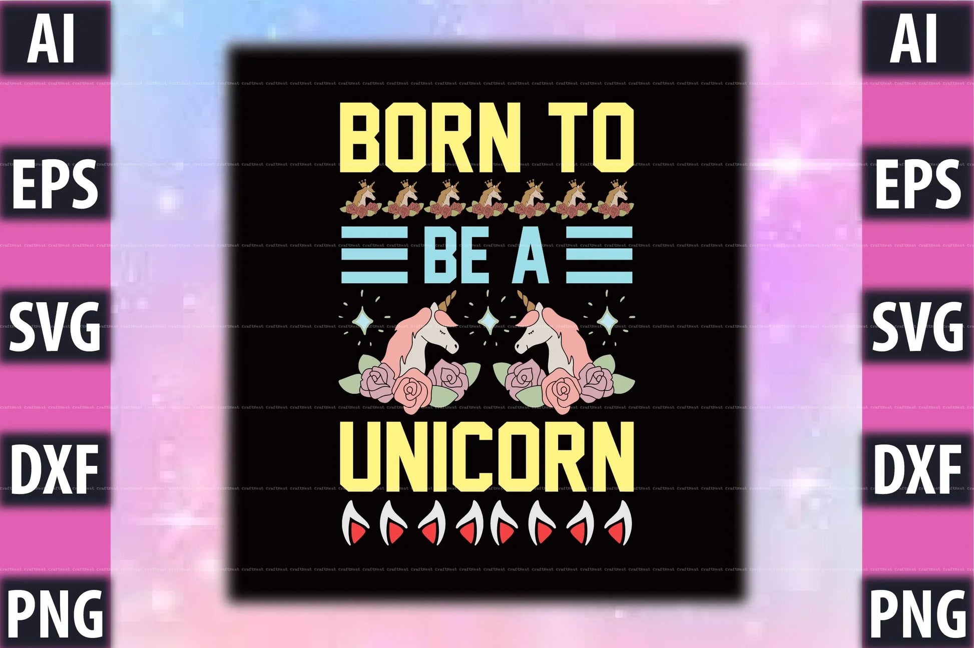 Unicorn T-Shirt Design SVG Bundle 1 - CraftNest - Digital Crafting and Art