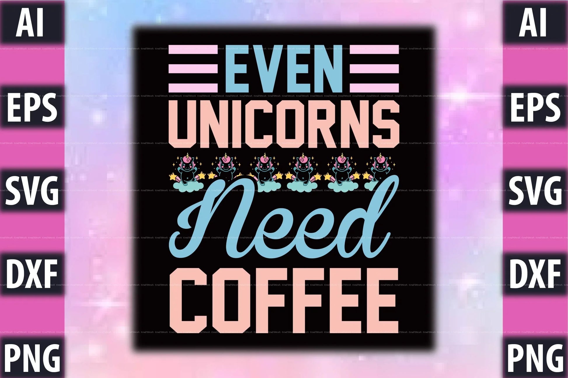 Unicorn T-Shirt Design SVG Bundle 1 - CraftNest - Digital Crafting and Art