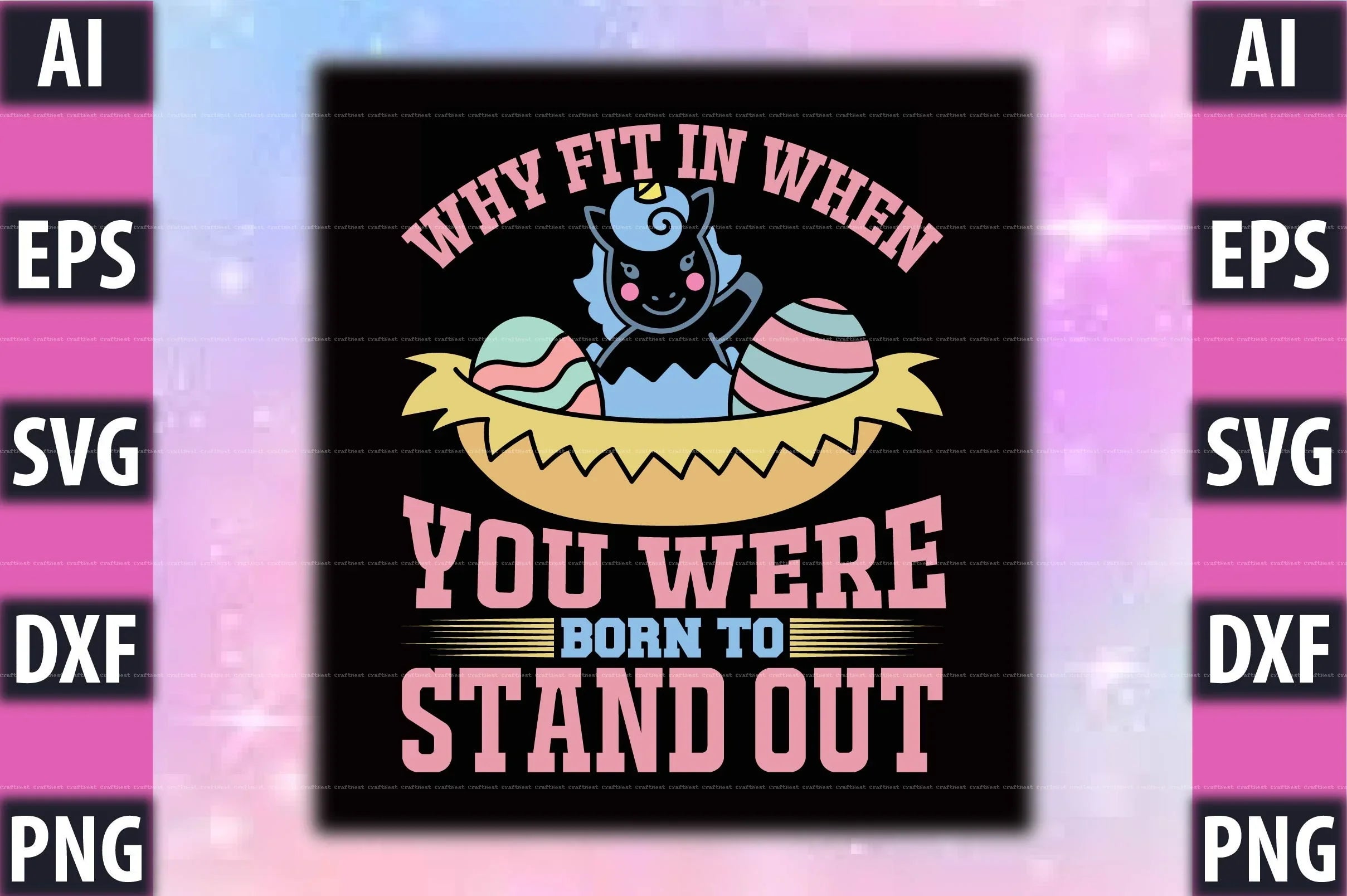 Unicorn T-Shirt Design SVG Bundle 1 - CraftNest - Digital Crafting and Art