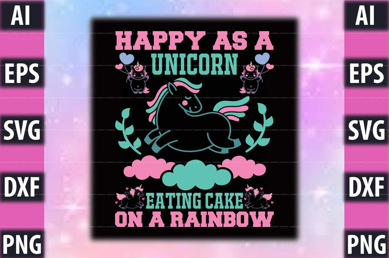 Unicorn T-Shirt Design SVG Bundle 1 - CraftNest - Digital Crafting and Art