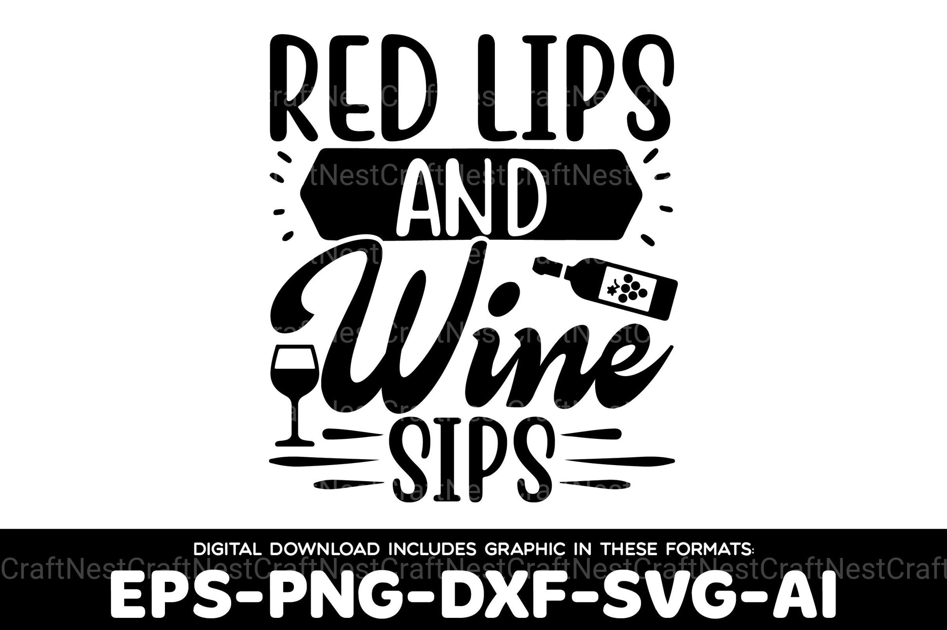 Wine SVG Bundle - CraftNest - Digital Crafting and Art