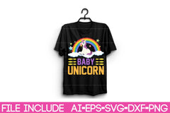 Unicorn T-Shirt Design SVG Bundle 4 - CraftNest - Digital Crafting and Art