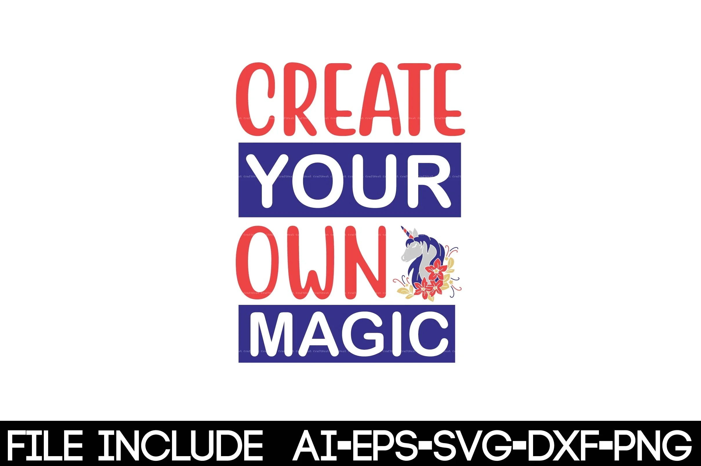 Unicorn SVG Bundle for Crafting and Design - CraftNest - Digital Crafting and Art