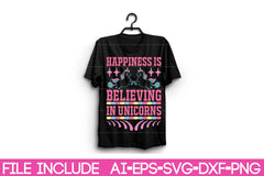 Unicorn T-Shirt Design SVG Bundle 4 - CraftNest - Digital Crafting and Art