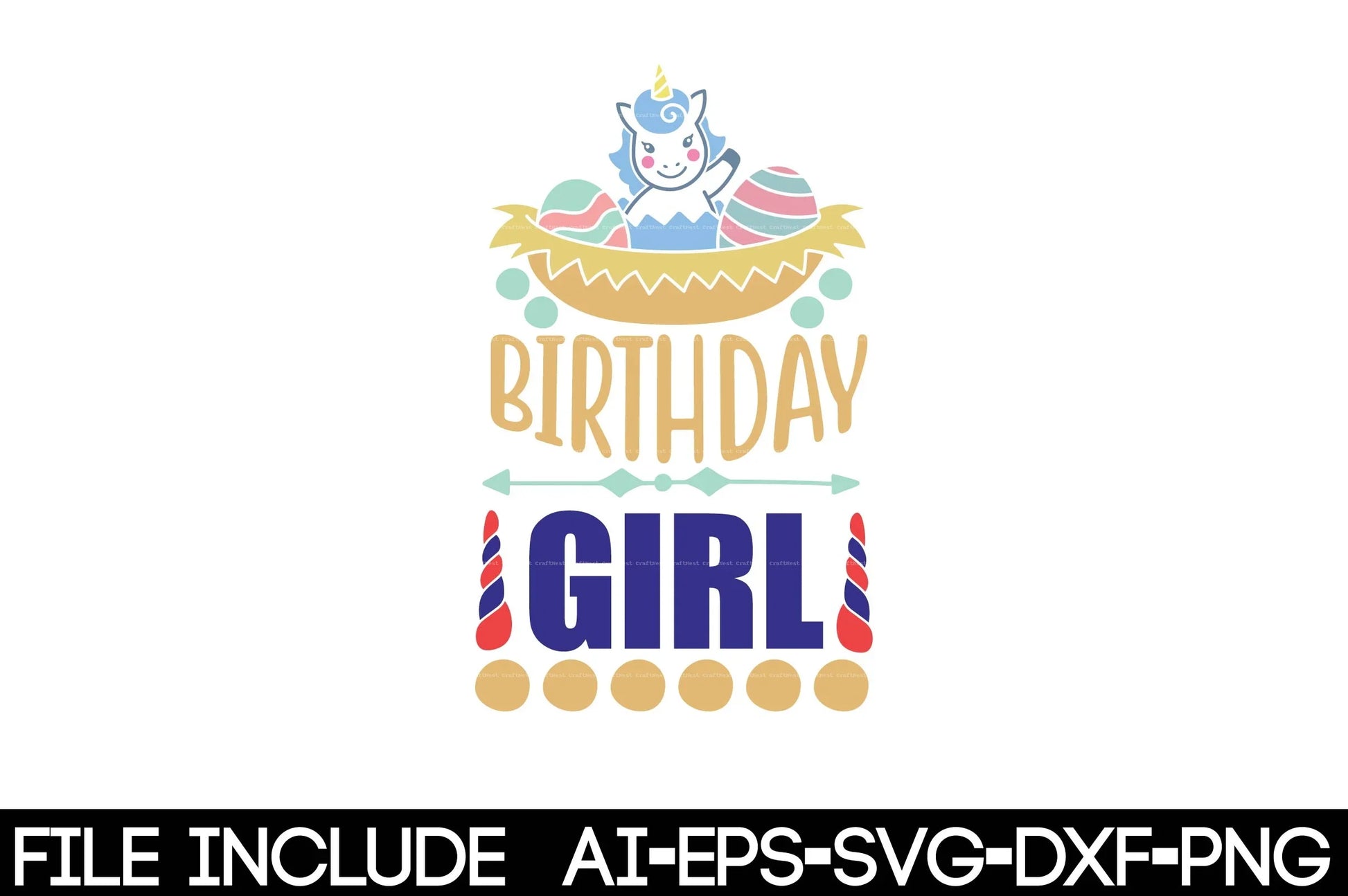 Unicorn SVG Bundle for Crafting and Design - CraftNest - Digital Crafting and Art