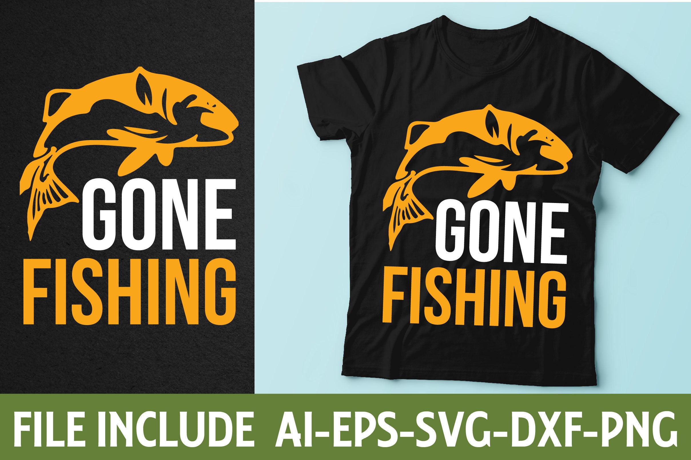 Fishing T-Shirt Bundle 6 - CraftNest - Digital Crafting and Art