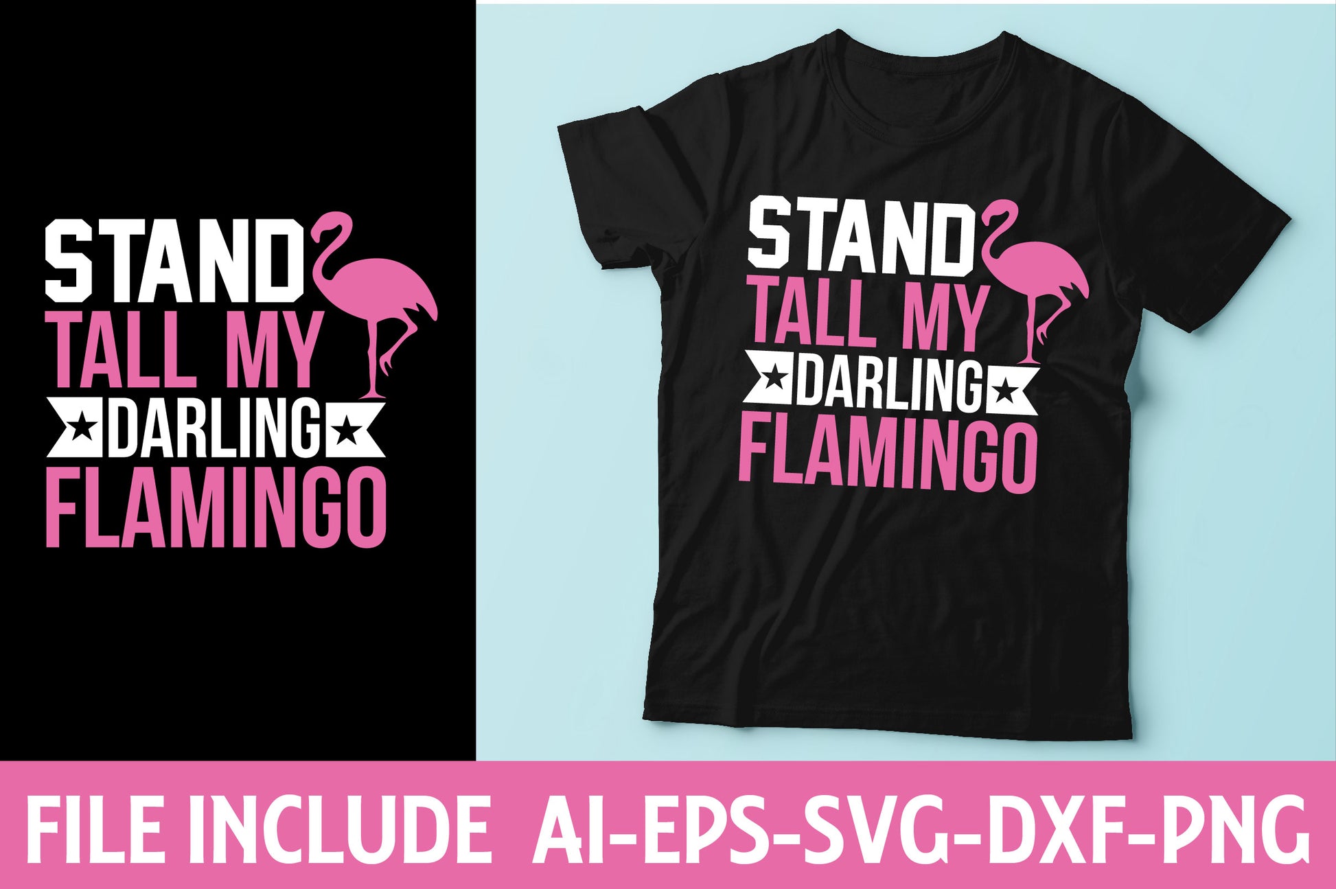 Flamingo T-Shirt Bundle - CraftNest - Digital Crafting and Art