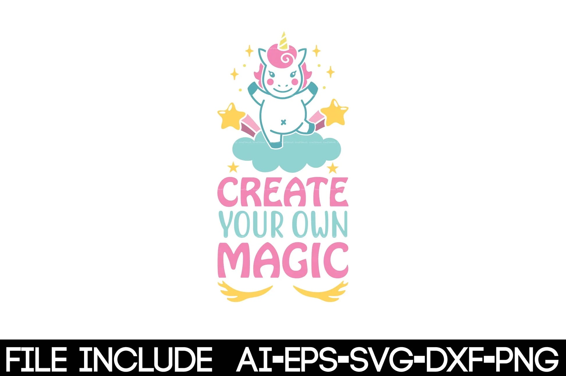 Unicorn SVG Bundle for Crafting - CraftNest - Digital Crafting and Art