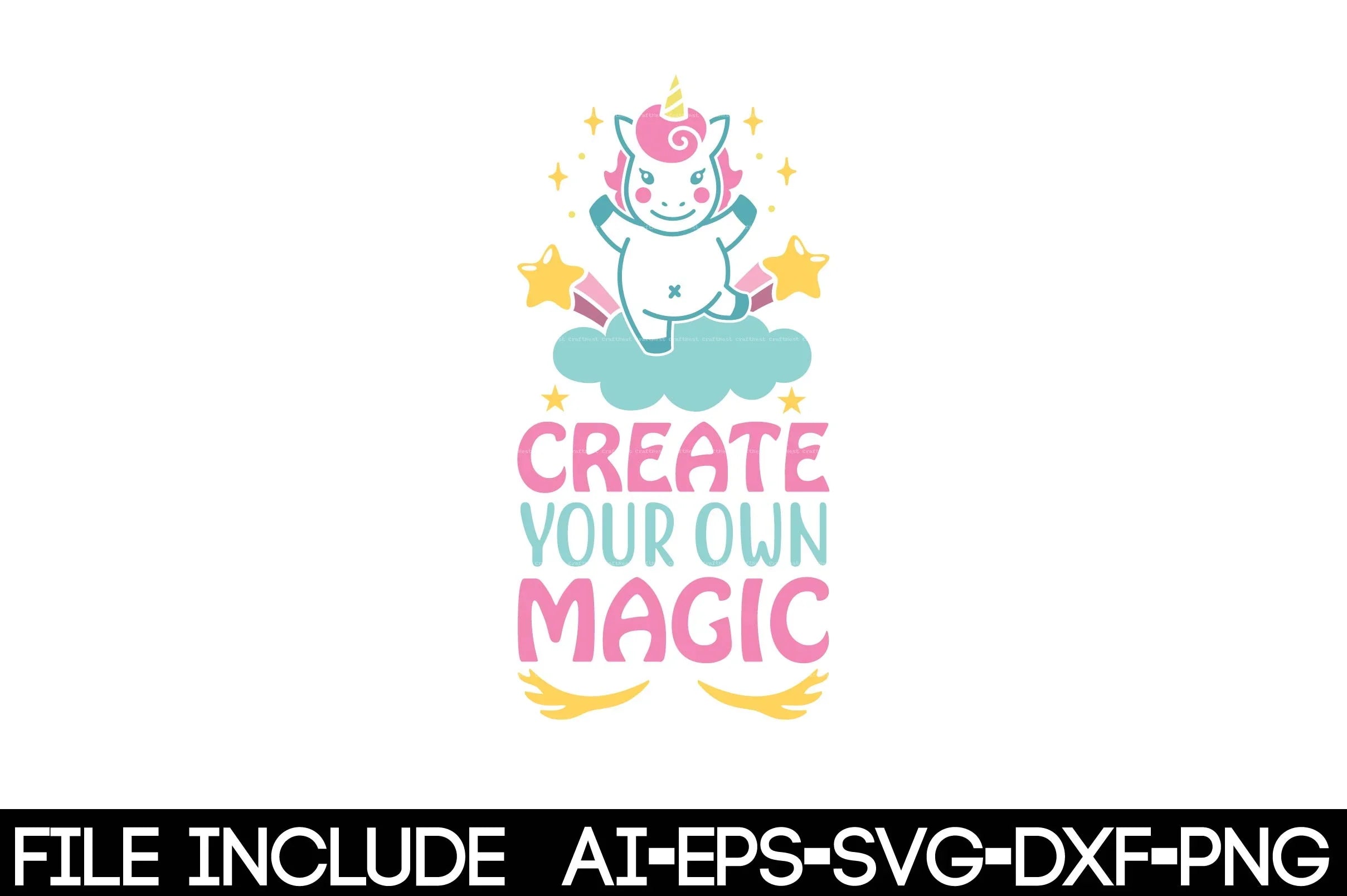 Unicorn SVG Bundle for Crafting - CraftNest - Digital Crafting and Art