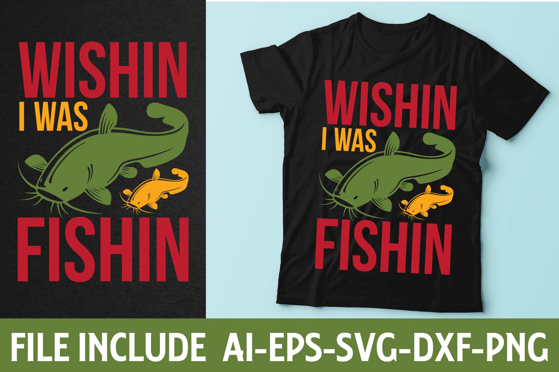 Fishing T-Shirt Bundle 6 - CraftNest - Digital Crafting and Art