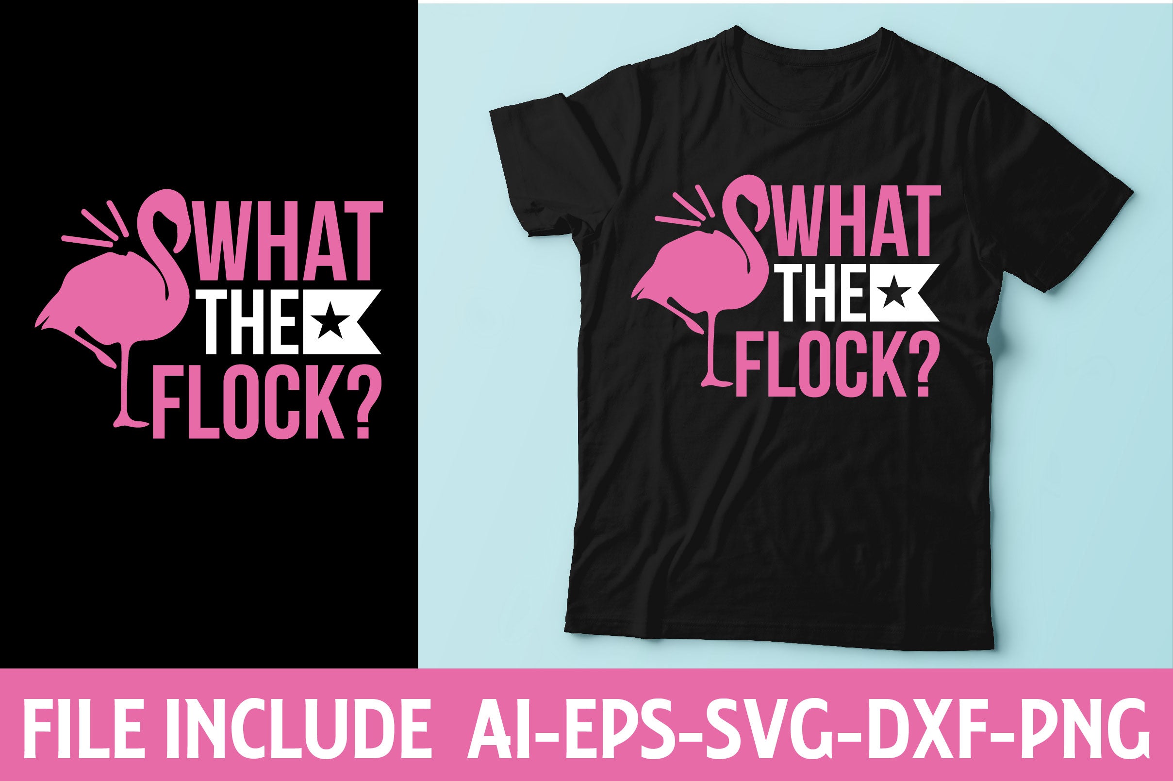 Flamingo T-Shirt Bundle - CraftNest - Digital Crafting and Art