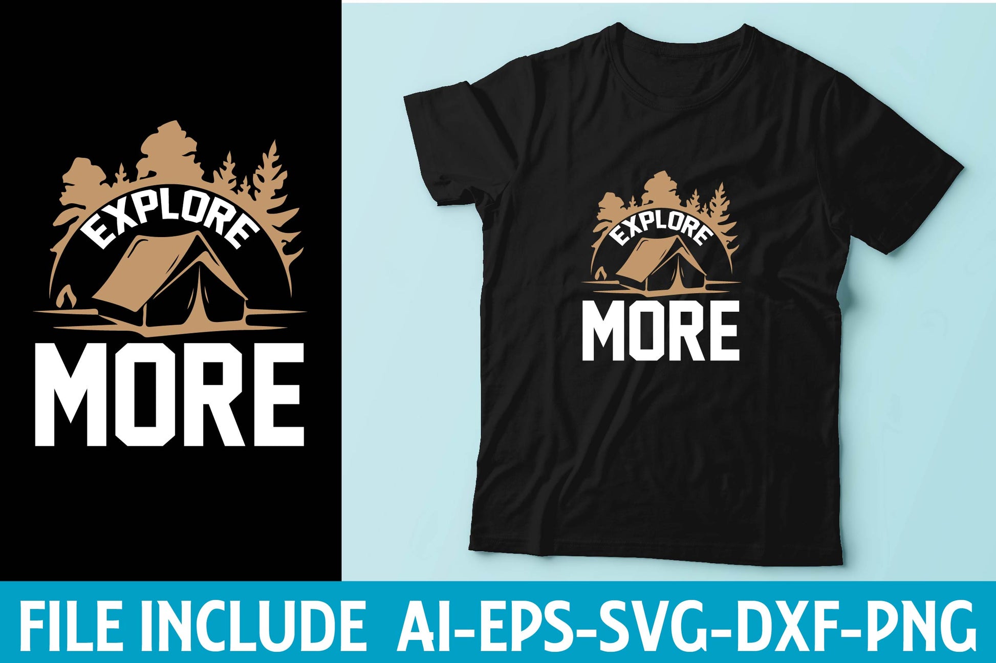 Camping T-Shirt Bundle 4 - CraftNest - Digital Crafting and Art