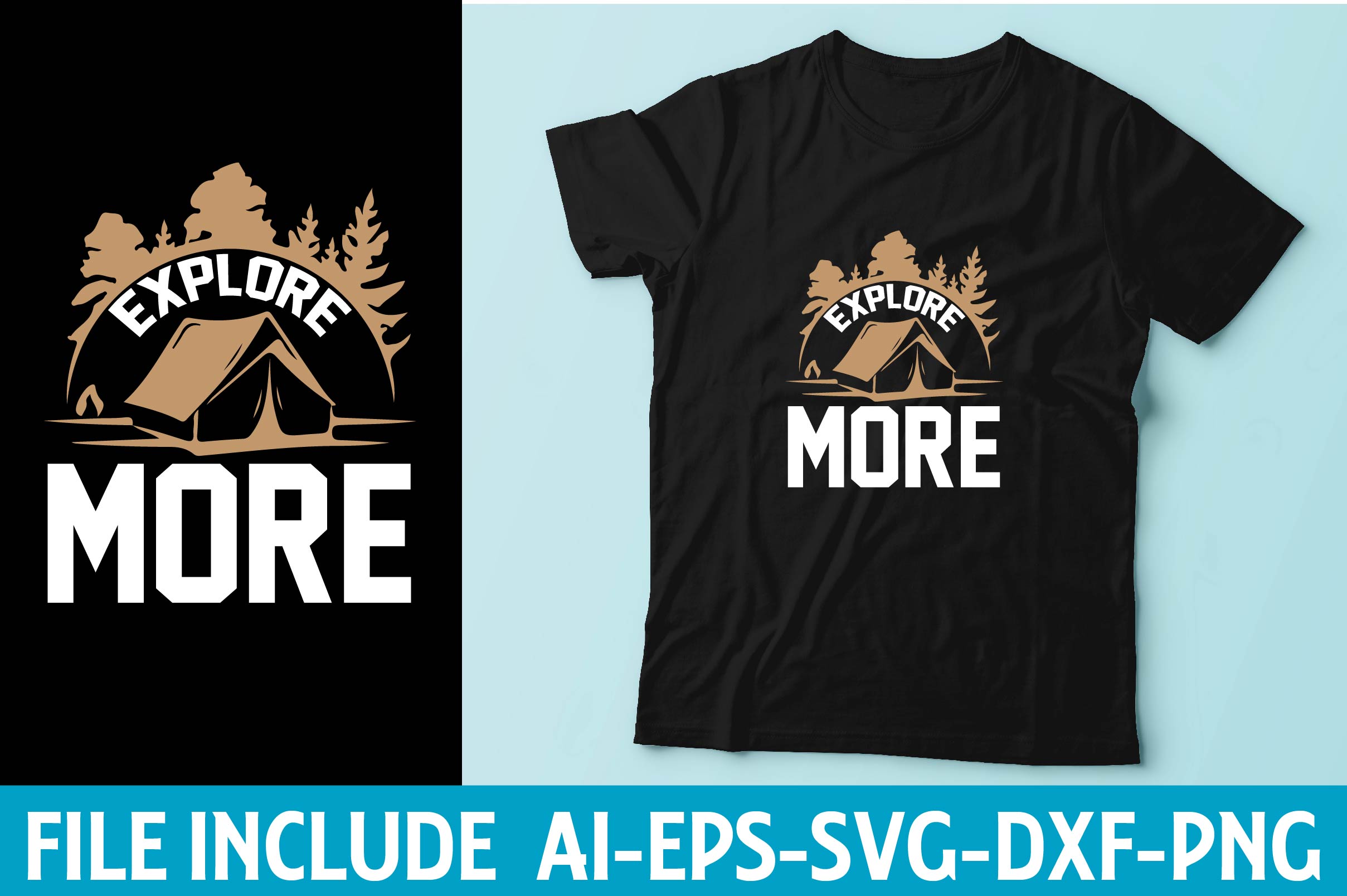 Camping T-Shirt Bundle 4 - CraftNest - Digital Crafting and Art