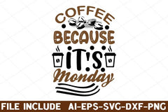 Coffee SVG Bundle 3 - CraftNest - Digital Crafting and Art
