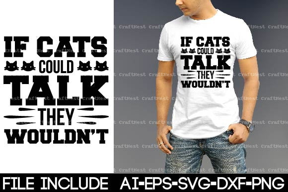 Cat T-Shirt SVG Bundle - CraftNest - Digital Crafting and Art