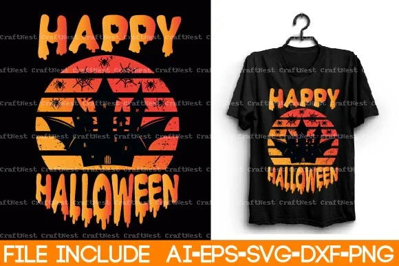 Halloween T-Shirt SVG Bundle - CraftNest - Digital Crafting and Art