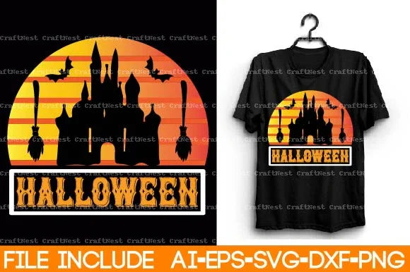 Halloween T-Shirt SVG Bundle - CraftNest - Digital Crafting and Art