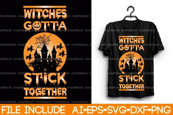 Halloween T-Shirt SVG Bundle 5 - CraftNest - Digital Crafting and Art