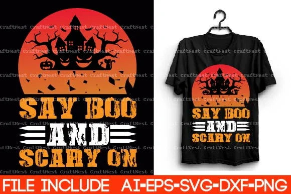 Halloween T-Shirt SVG Bundle 1 - CraftNest - Digital Crafting and Art