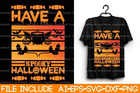 Halloween T-Shirt SVG Bundle 5 - CraftNest - Digital Crafting and Art