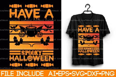 Halloween T-Shirt SVG Bundle 5 - CraftNest - Digital Crafting and Art