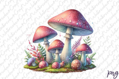 Mushrooms Clipart Bundle 8 - CraftNest - Digital Crafting and Art