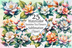 Jasmine Tea Clipart Bundle  99 - CraftNest - Digital Crafting and Art