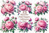 Pink Flowers Clipart Bundle