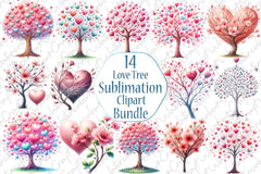 Love Tree Clipart Bundle - CraftNest - Digital Crafting and Art