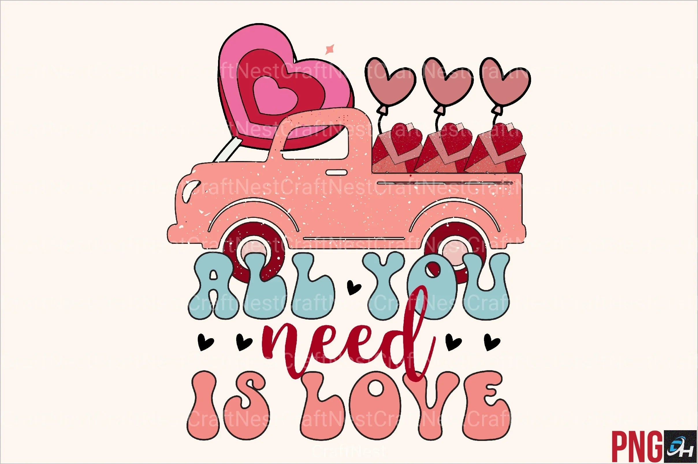 Retro Valentine's Day Clipart Bundle 2 - CraftNest - Digital Crafting and Art