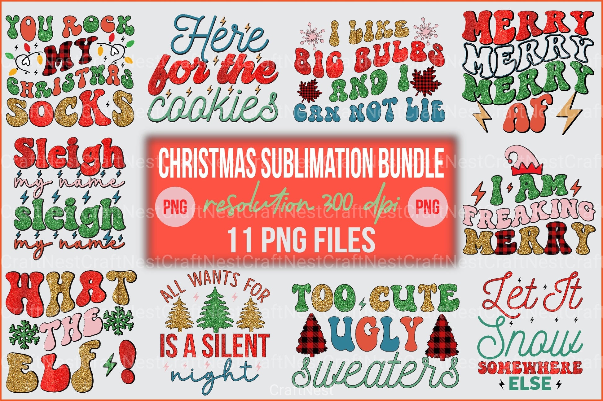 Christmas Clipart Bundle 11 - CraftNest - Digital Crafting and Art