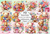 Mother's Day Teddy Bear Clipart Bundle 4