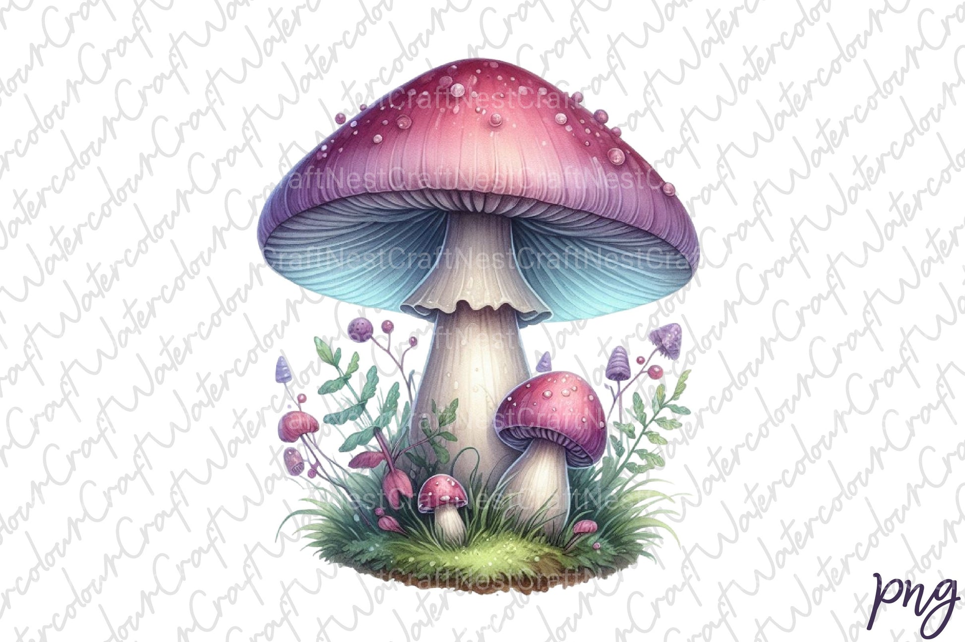 Mushrooms Clipart Bundle 9 - CraftNest - Digital Crafting and Art
