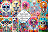 Funny Skeleton Tarot Card Clipart Bundle 8