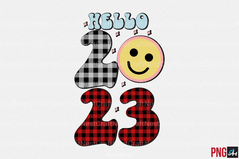 New Year Retro Clipart Bundle - CraftNest - Digital Crafting and Art