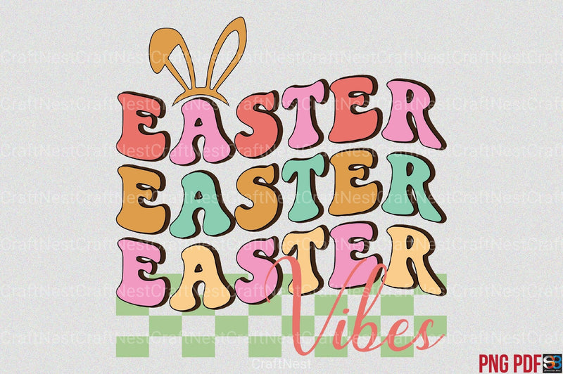 Retro Easter Clipart Bundle 9 - CraftNest - Digital Crafting and Art