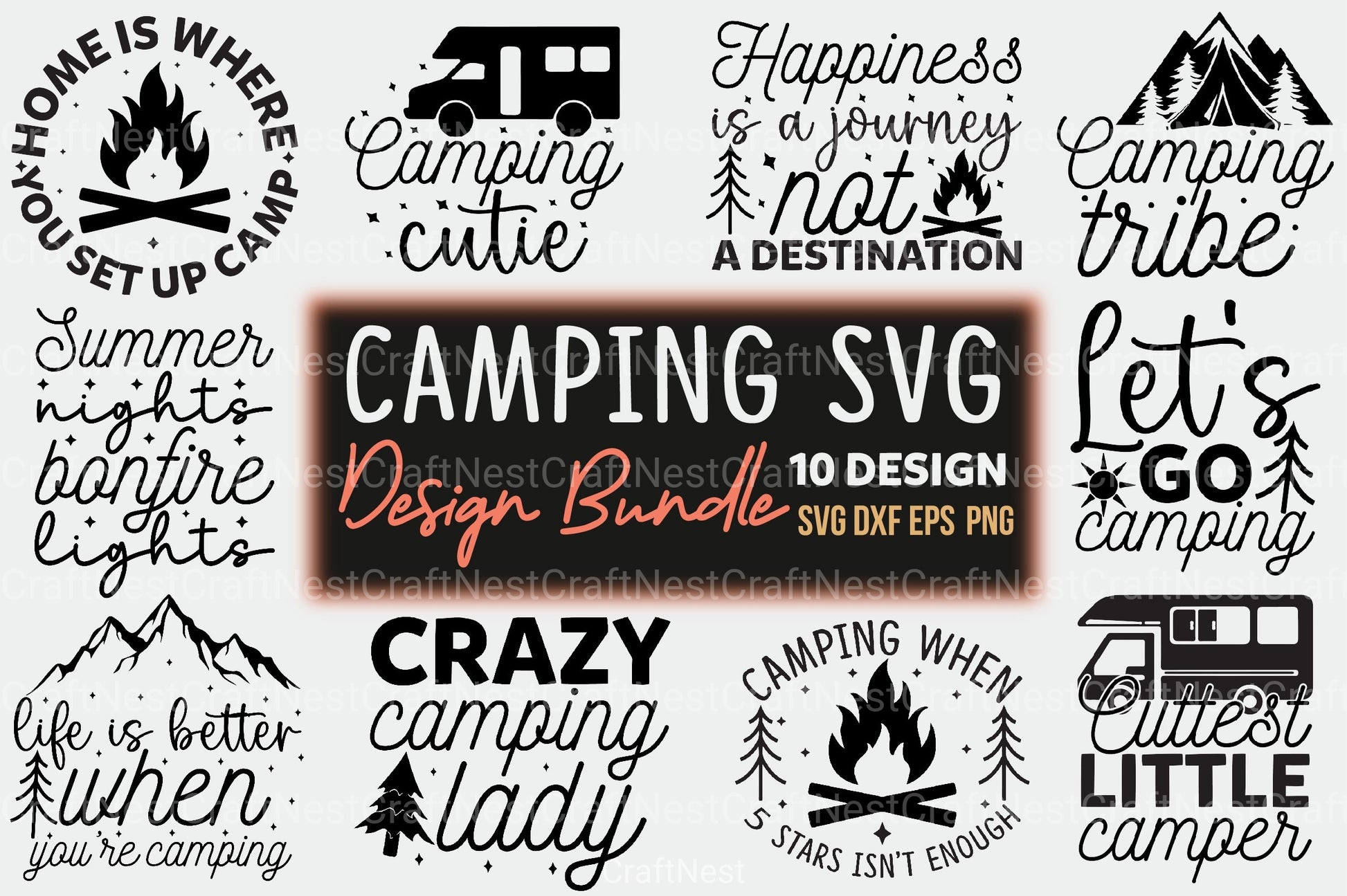 Camping Bundle 23 - CraftNest - Digital Crafting and Art