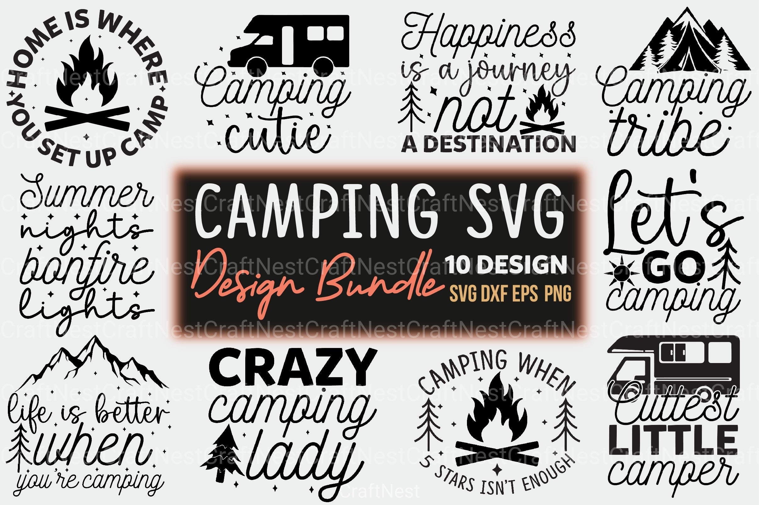 Camping Bundle 23 - CraftNest - Digital Crafting and Art