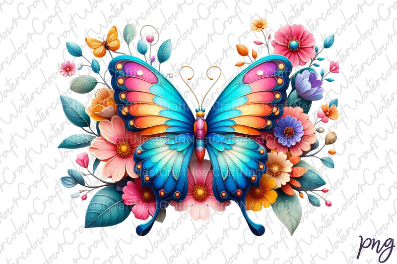 Cute Butterflies Clipart Bundle 1 - CraftNest - Digital Crafting and Art