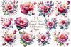 Flower Heart Clipart Bundle