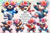 Bear Hip Hop Dancer Clipart Bundle