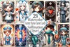 Funny Nurse Tarot Card Clipart Bundle for 12-Hour Shifts